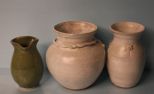 Three Pottery Vases