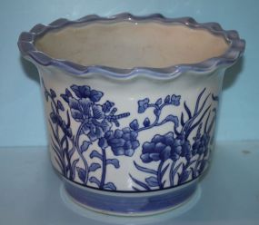Blue and White Chinese Import Porcelain Flower Pot