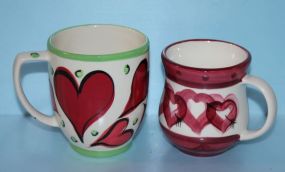 Two Gail Pittman Mugs