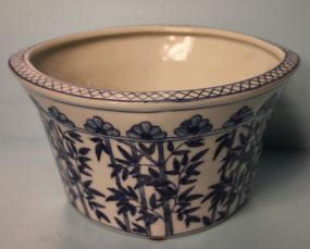 Small Blue and White Planter