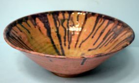 Blue Drizzle Pottery Bowl