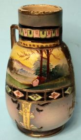 Oriental Single Handle Vase
