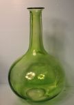 Clear Green Blown Vase