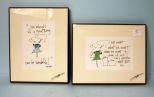 Pair of Framed Quotes
