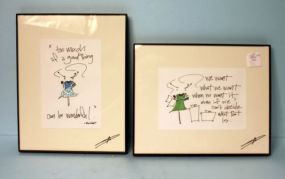 Pair of Framed Quotes