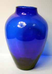 Clear Cobalt Vase