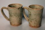 Pair of Peters Pottery Coffee Mugs