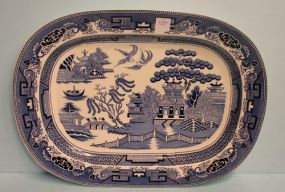 Large Blue Willow Platter