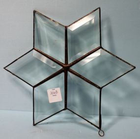 Clear Star Shape Beveled Glass