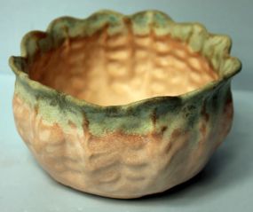 Crimped Edge Pottery Bowl