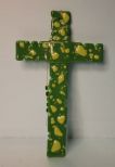 Hand Painted Glass Cross