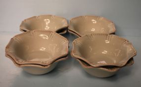 Set of Eight Seafoam Green Bowls