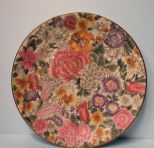Pastel Color Floral Design Plate