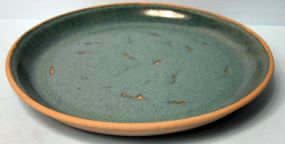 Blue Glaze Pottery Plate