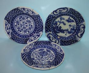 Three Chinese Import Wall Hanging Plates