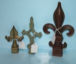 Three Iron Cross Finials