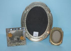 Three Silver Painted Frames