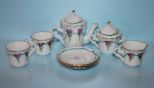 Seven Piece Child's Porcelain Tea Set