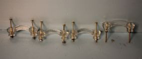 Four Glass Drawer Pulls