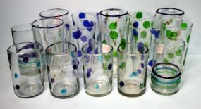 Group of Sixteen Various Pattern Glasses