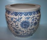 Large Blue and White Porcelain Planter