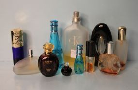 Lot of Ten Perfume Bottles