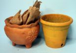 Two Terra Cotta Planters