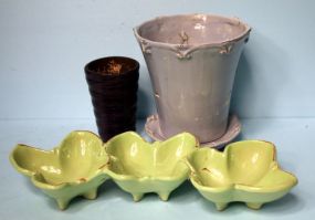 Three Various Pottery Pieces