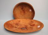 Two Wood Bowls