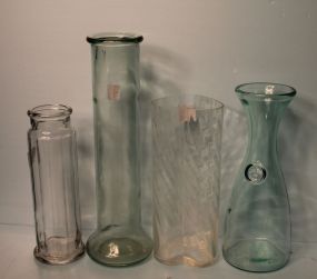 Four Glass Vases