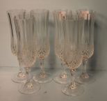 Set of Six Fluted Glasses