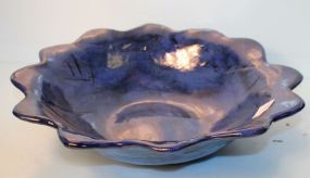 Large Blue Pottery Bowl