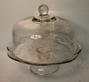 Glass Cake Stand and Dome