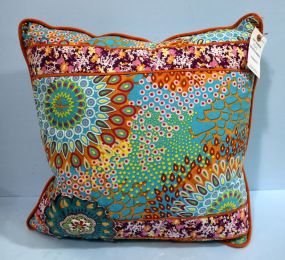 Large Cotton Fabric Throw Pillow