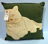 Green Throw Pillow