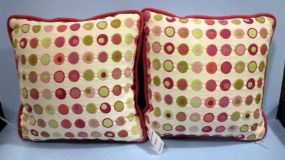Pair of Geometric Pattern Throw Pillows