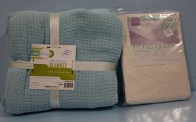 Think Spring 100% Cotton Thermal Blanket