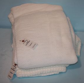 Two White Cotton Blankets