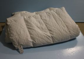 White Quilted Down Comforter
