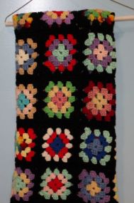 Bright Multi-Crochet Throw