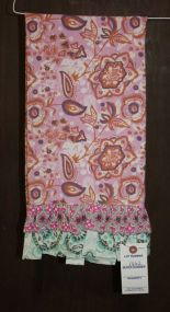 Funktion Purple Floral Print Kitchen Towel