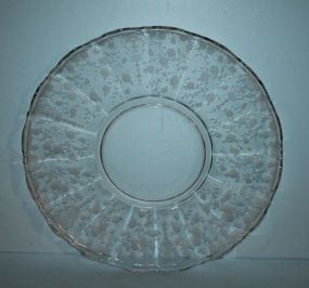 Etched Glass Platter