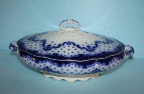 Flow Blue Covered Tureen