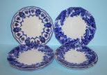 Six Flow Blue Plates