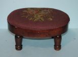 Vintage Needlepoint Stool