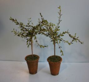 Two Artificial Plant Decorations