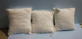 Three Square Accent Pillows