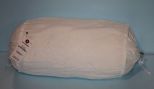 Bolster Pillow with White Cotton Draw-String Sham
