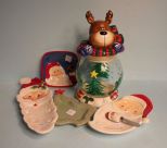 Group of Christmas Dishes