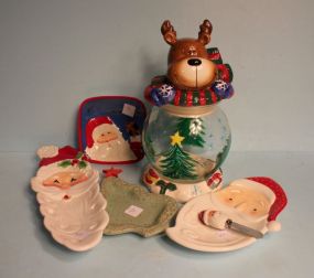 Group of Christmas Dishes